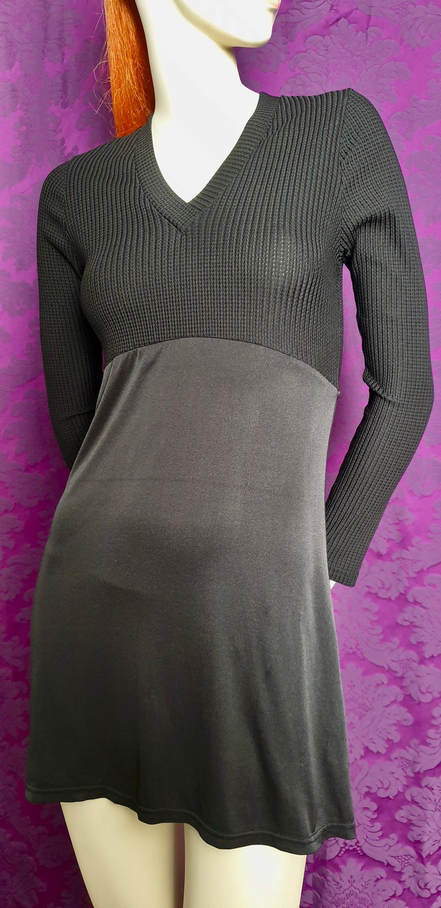 Vintage 1980s Paul Tunstall Definitive Clothing Little Black Dress