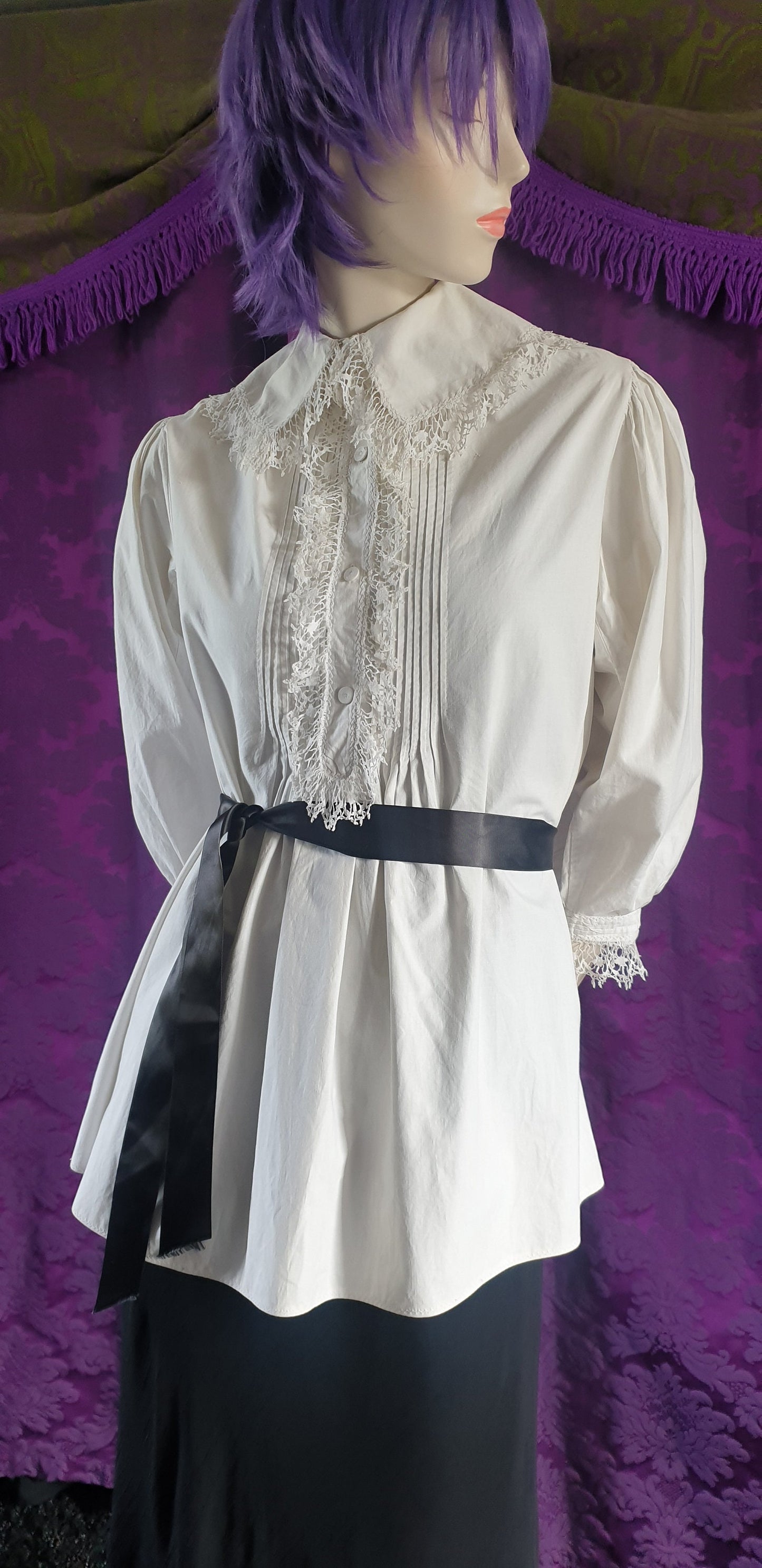 Victorian Frilled Gothic Romance Blouse