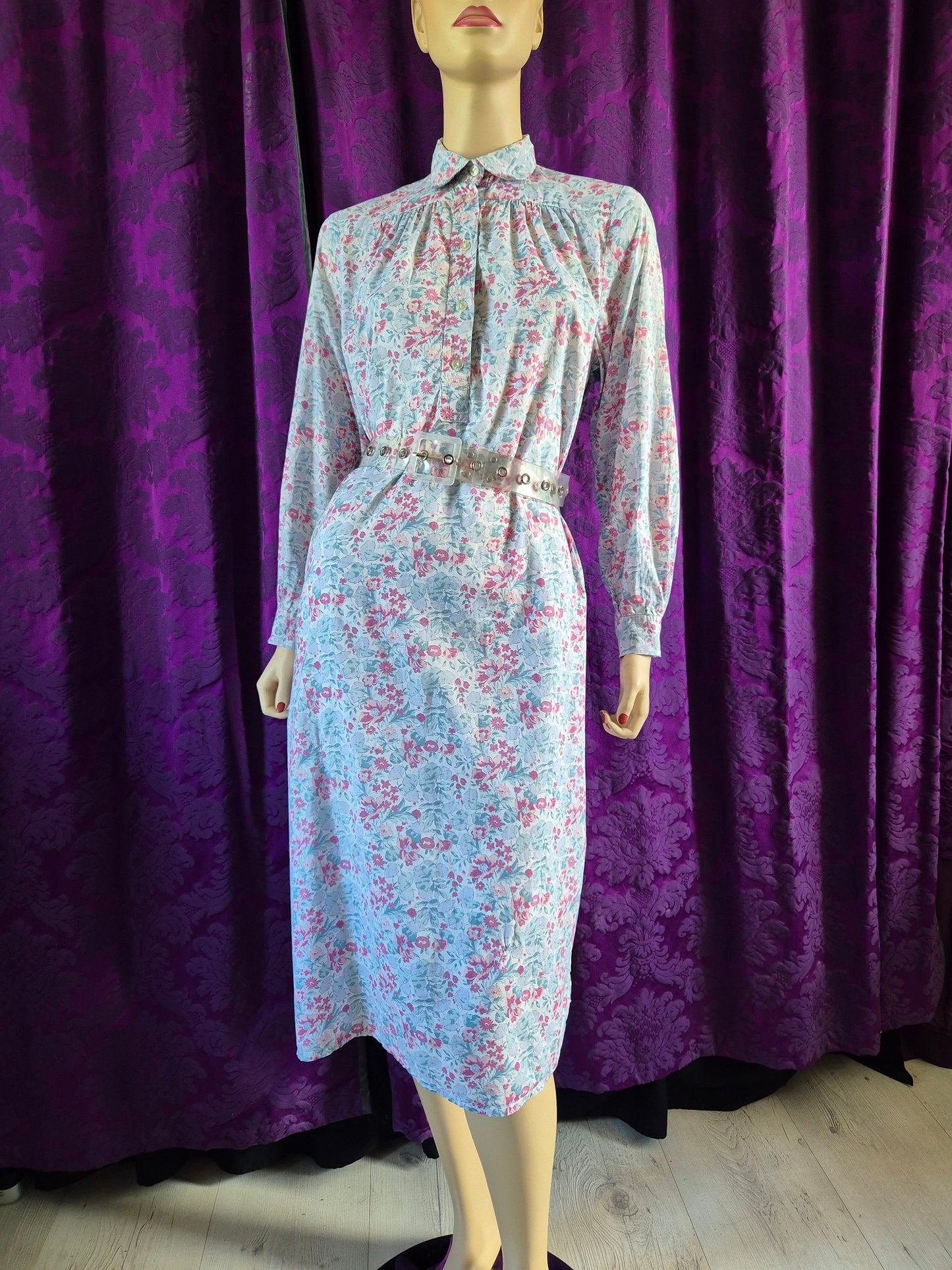 Vintage LIBERTY Tana Lawn Floral Long Night Dress