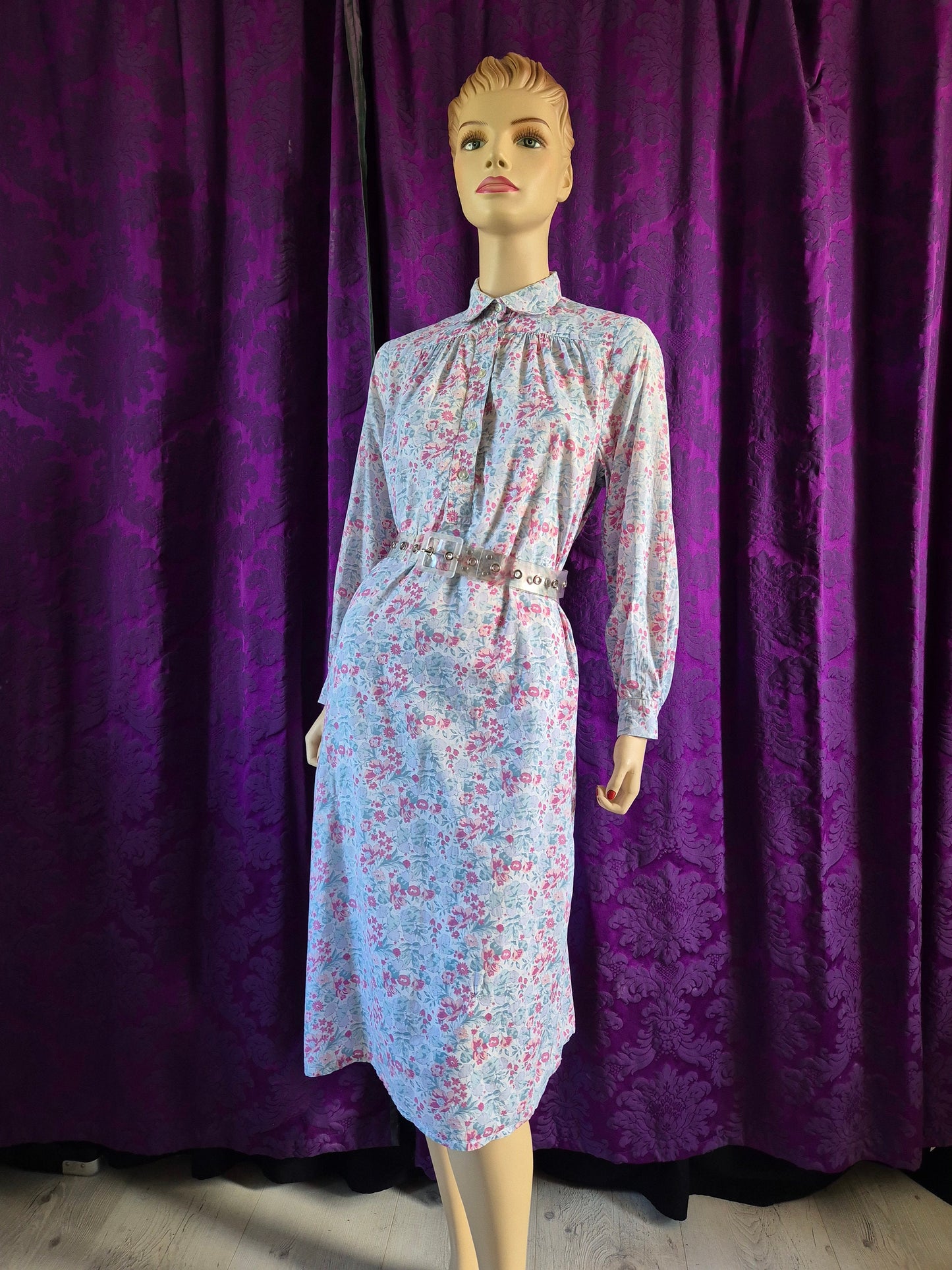 Vintage LIBERTY Tana Lawn Floral Long Night Dress