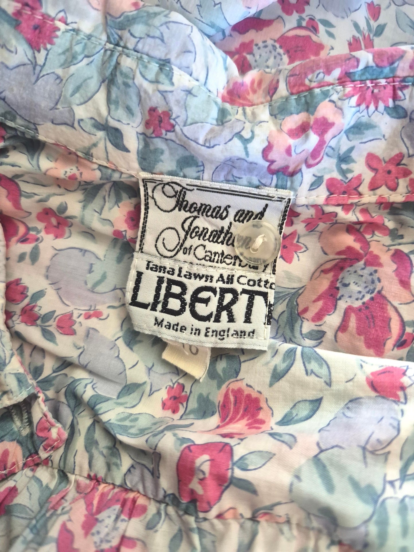 Vintage LIBERTY Tana Lawn Floral Long Night Dress