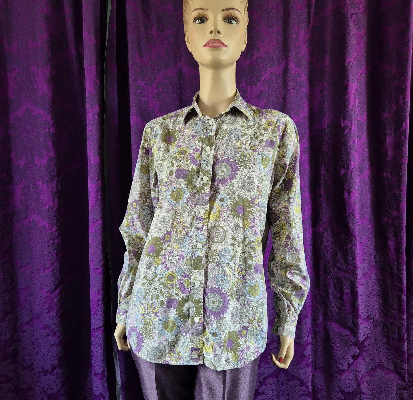 Vintage LIBERTY Floral Shirt by James Meade Shirtmakers