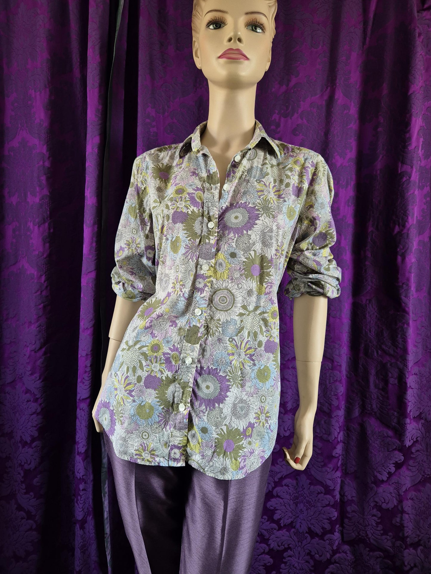 Vintage LIBERTY Floral Shirt by James Meade Shirtmakers