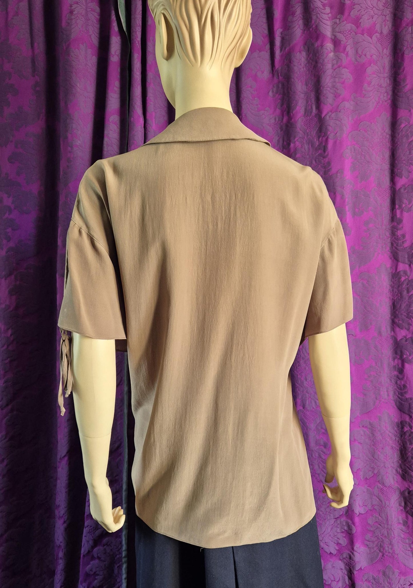 QUORUM by Ossie Clark Silk Poet Blouse