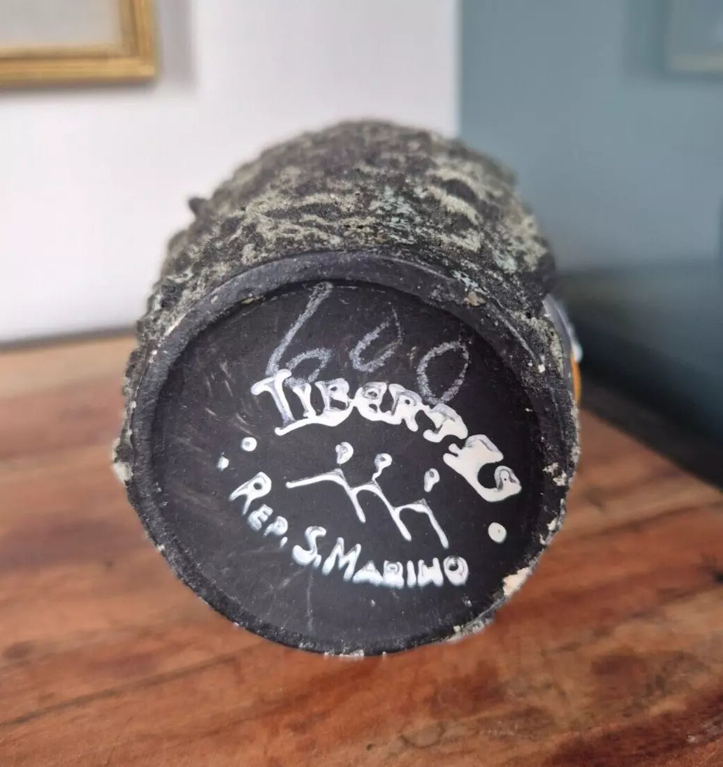 Vintage 1960s San Marino Libertas Lava Vase
