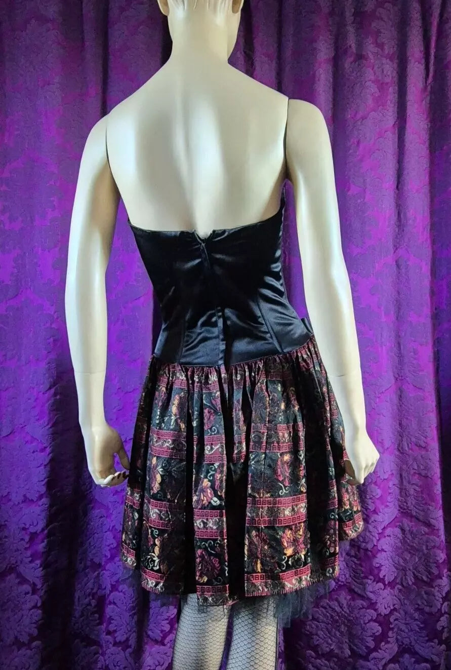 Jessica McClintock Y2K Gothic Corset Prom Dress
