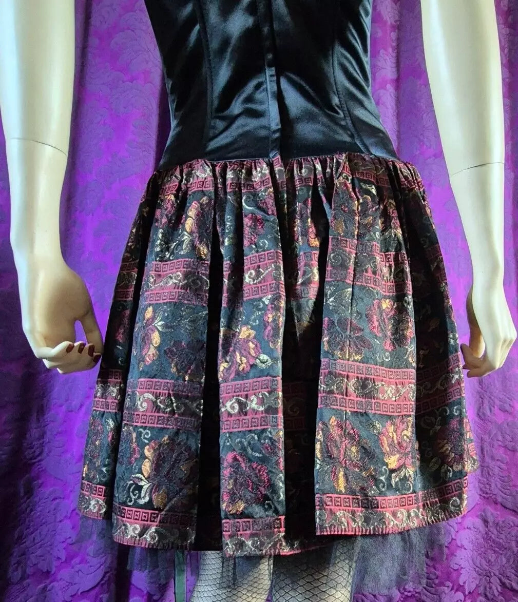 Jessica McClintock Y2K Gothic Corset Prom Dress