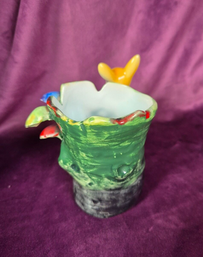 Vintage Tarcisio Tosin La Freccia Ceramic Fawn Plant Pot