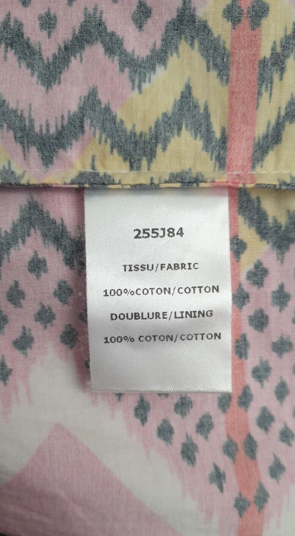 CARVEN SS2012 Cotton Ikat Print Circle Skirt