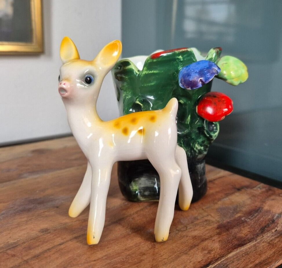 Vintage Tarcisio Tosin La Freccia Ceramic Fawn Plant Pot