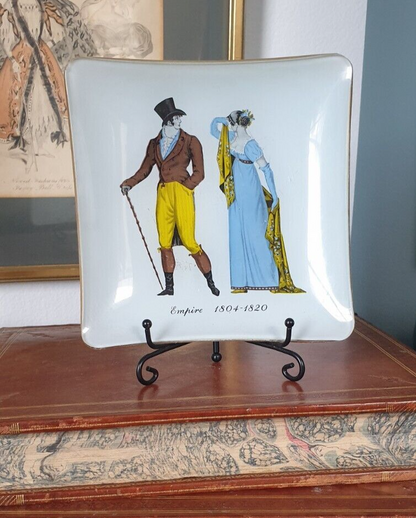 Vintage Costume History Trinket Dishes