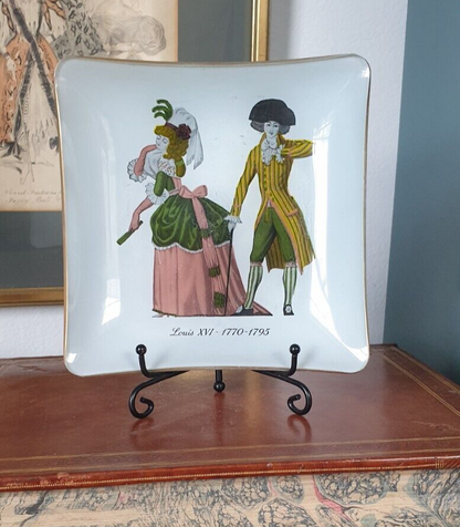 Vintage Costume History Trinket Dishes