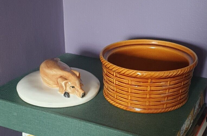 Vintage Ceramic Pig Terrine Dish