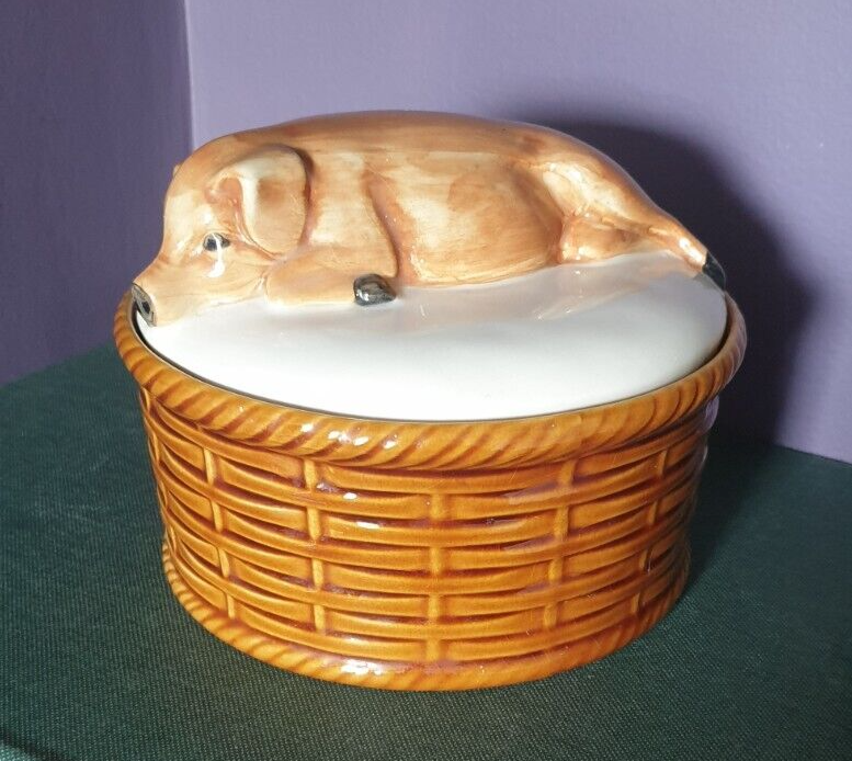 Vintage Ceramic Pig Terrine Dish