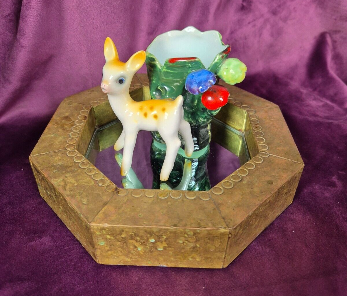 Vintage Tarcisio Tosin La Freccia Ceramic Fawn Plant Pot