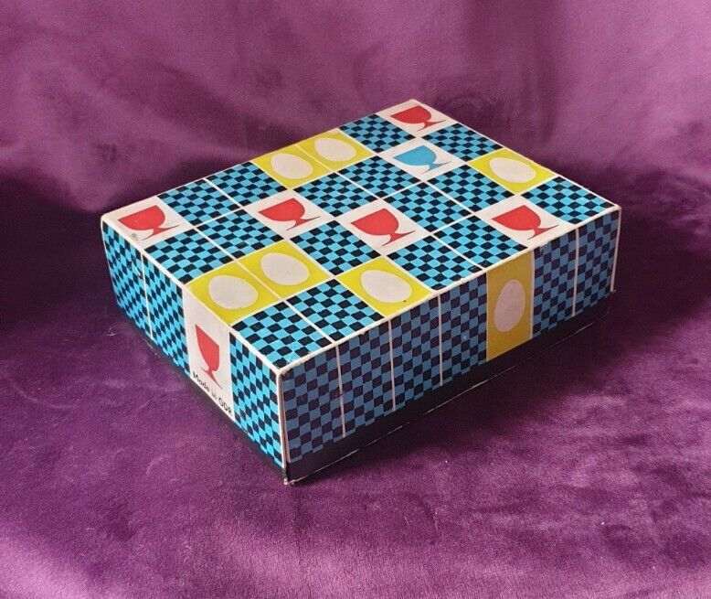 Vintage MCM Lustreware Multi-coloured Egg Cups in Original Box