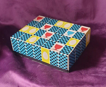 Vintage MCM Lustreware Multi-coloured Egg Cups in Original Box