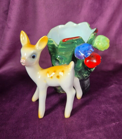 Vintage Tarcisio Tosin La Freccia Ceramic Fawn Plant Pot