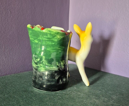 Vintage Tarcisio Tosin La Freccia Ceramic Fawn Plant Pot