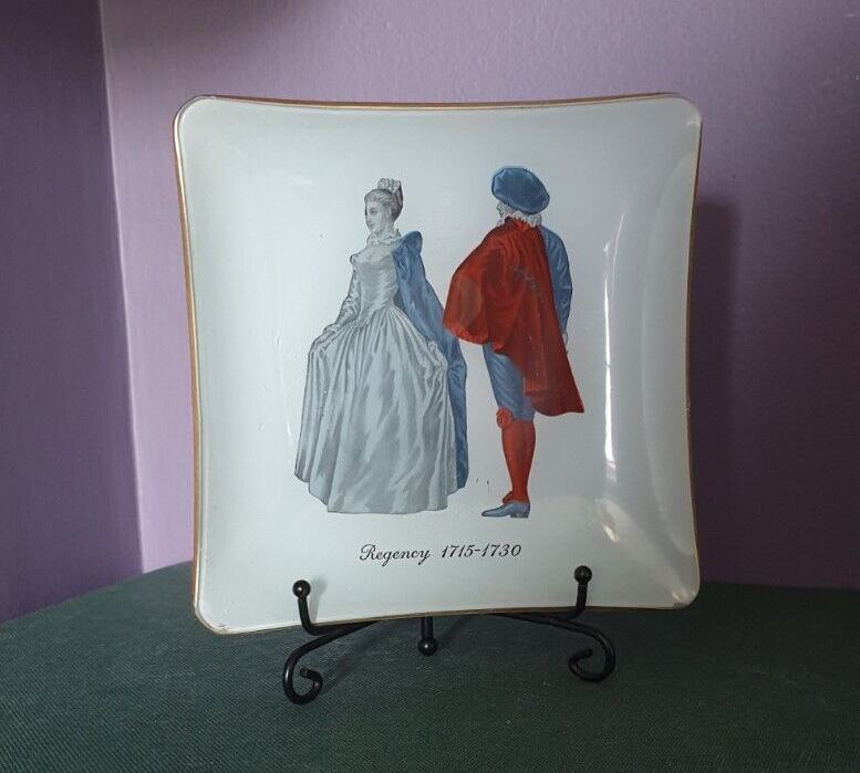 Vintage Costume History Trinket Dishes