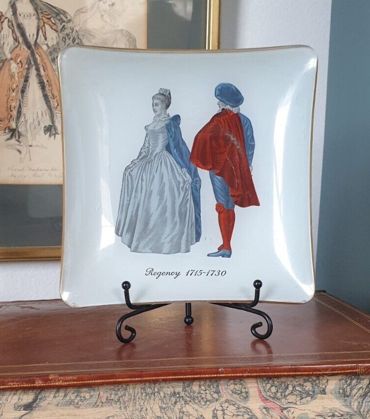 Vintage Costume History Trinket Dishes