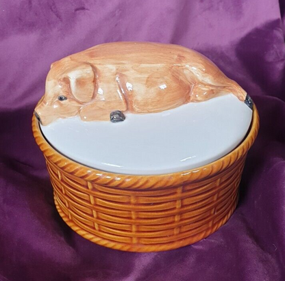 Vintage Ceramic Pig Terrine Dish