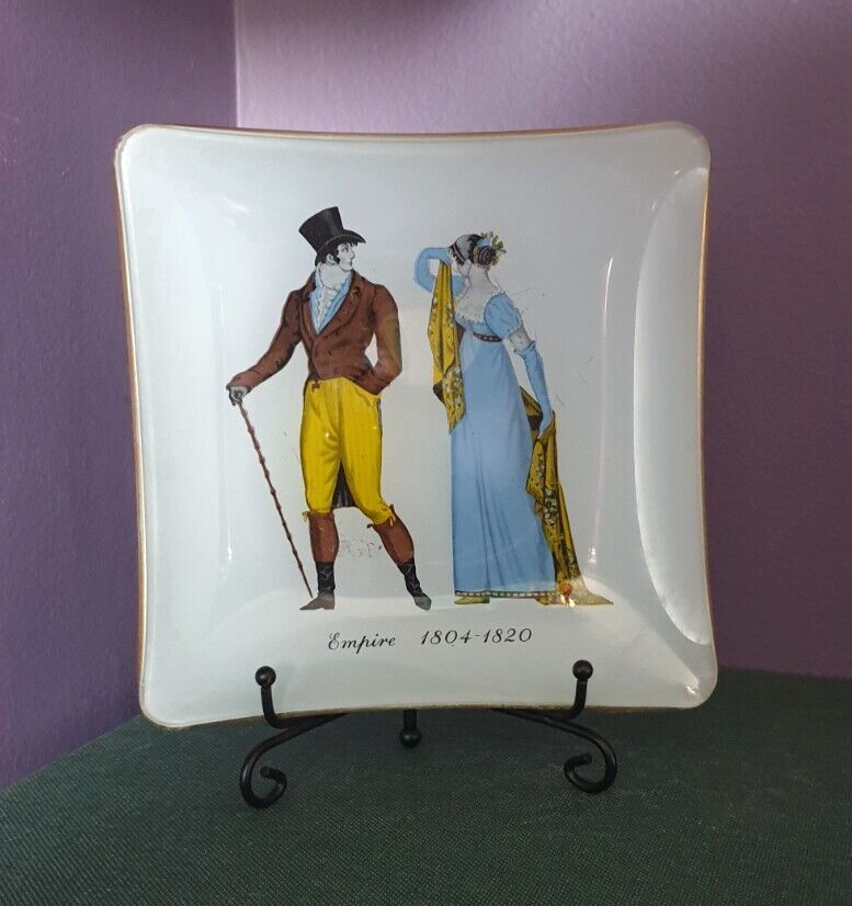 Vintage Costume History Trinket Dishes