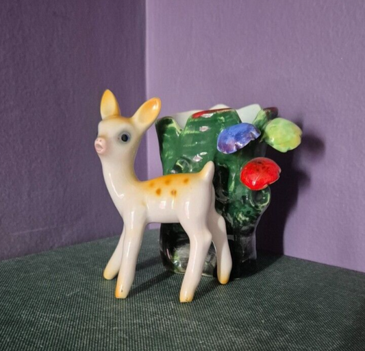 Vintage Tarcisio Tosin La Freccia Ceramic Fawn Plant Pot