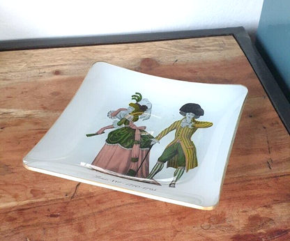 Vintage Costume History Trinket Dishes