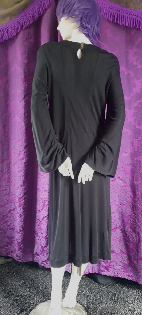 JEAN MUIR for Fortnum & Mason Black Jersey Midi Dress