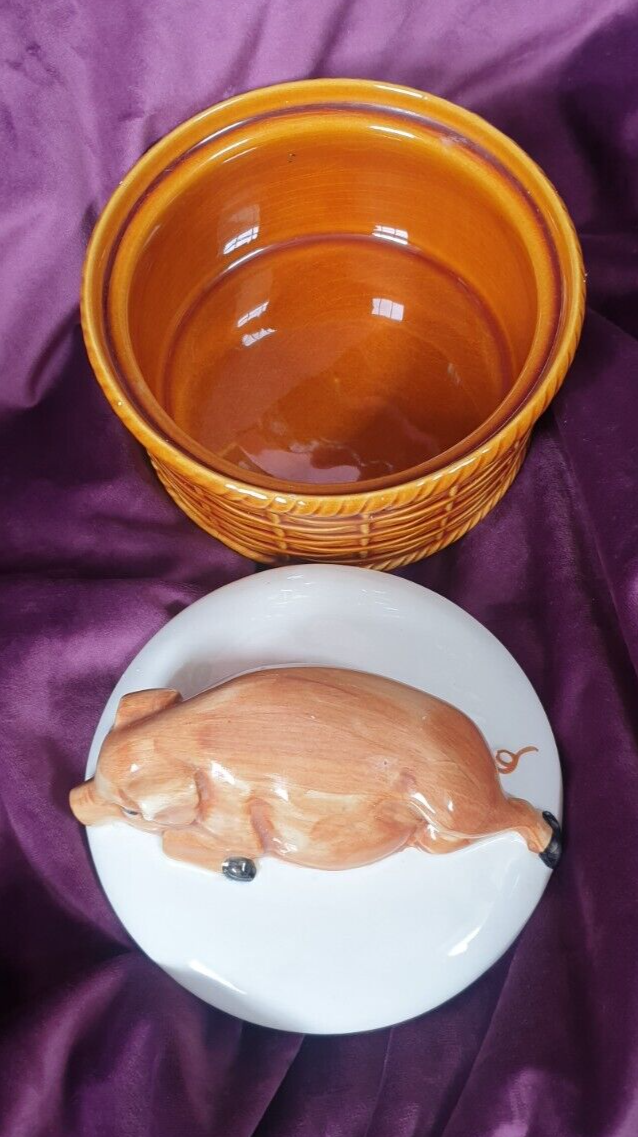 Vintage Ceramic Pig Terrine Dish
