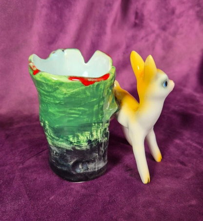 Vintage Tarcisio Tosin La Freccia Ceramic Fawn Plant Pot