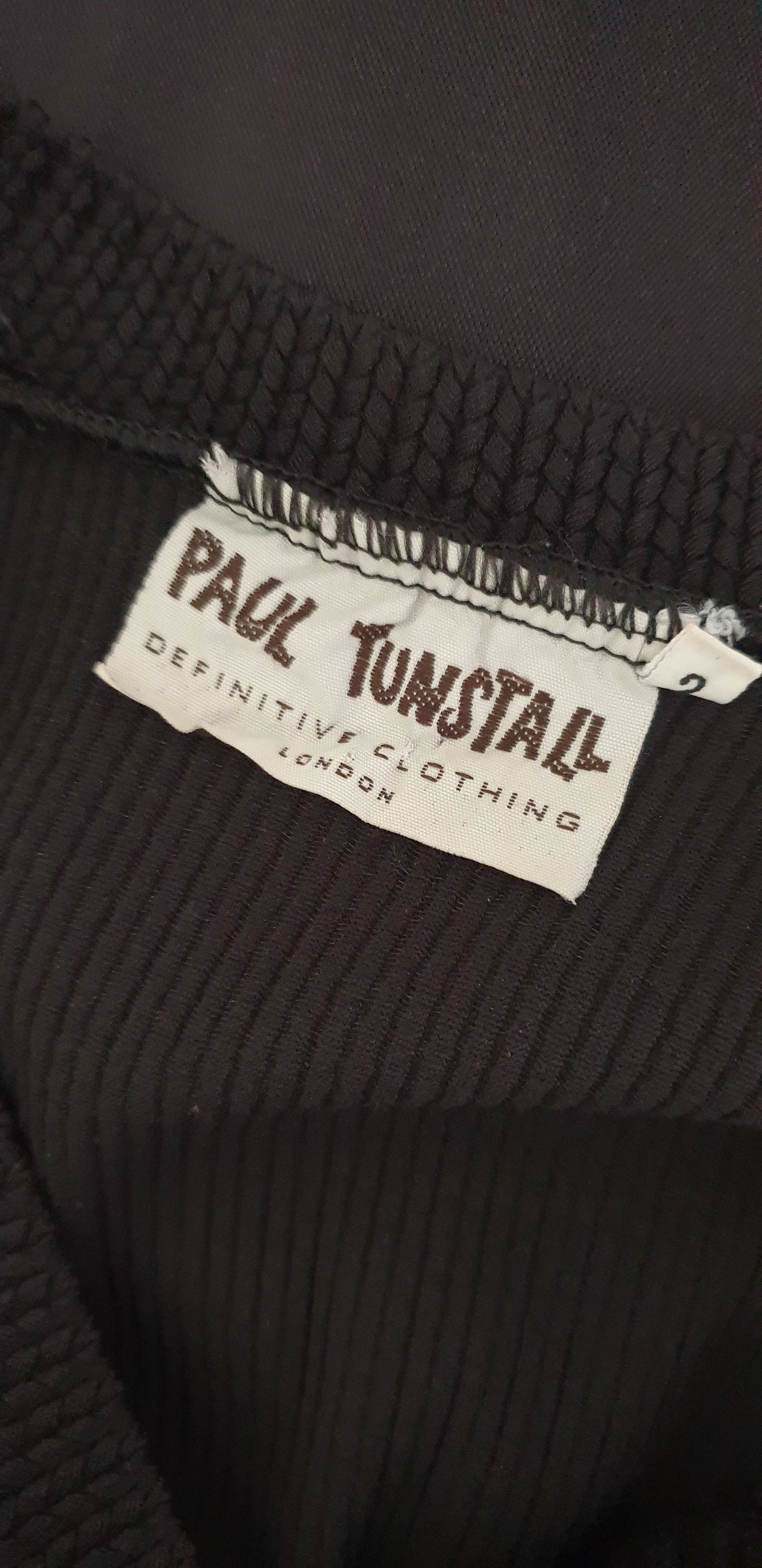 Vintage 1980s Paul Tunstall Definitive Clothing Little Black Dress