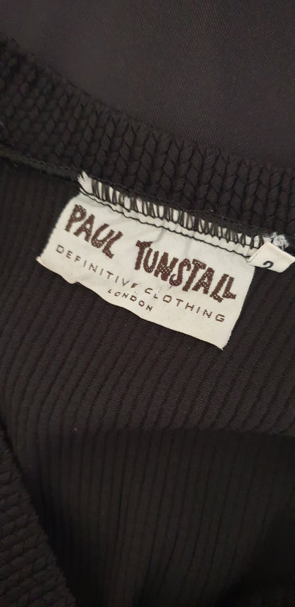 Vintage 1980s Paul Tunstall Definitive Clothing Little Black Dress