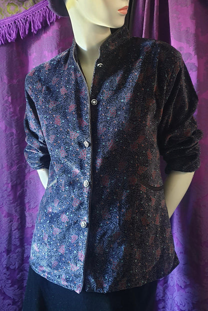Vintage 1980s Velvet Berries Blazer