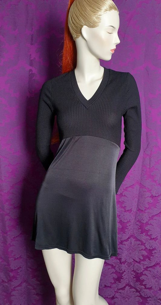 Vintage 1980s Paul Tunstall Definitive Clothing Little Black Dress