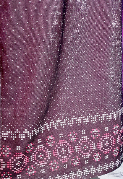 Vintage Purple Shimmer Knit Dress and Jacket by Courtney Jones for Clifton Slimline
