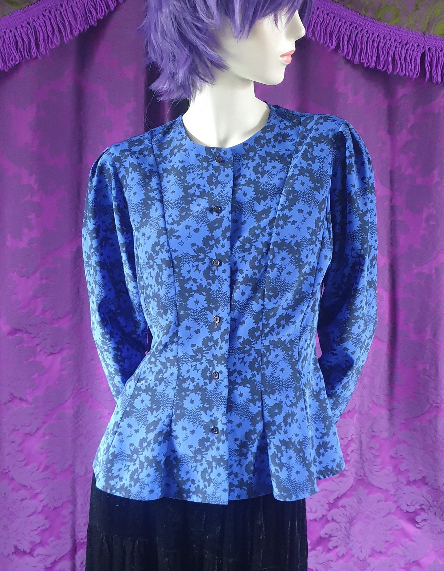 Vintage 1990s Victorian Style Blouse by Country Casuals