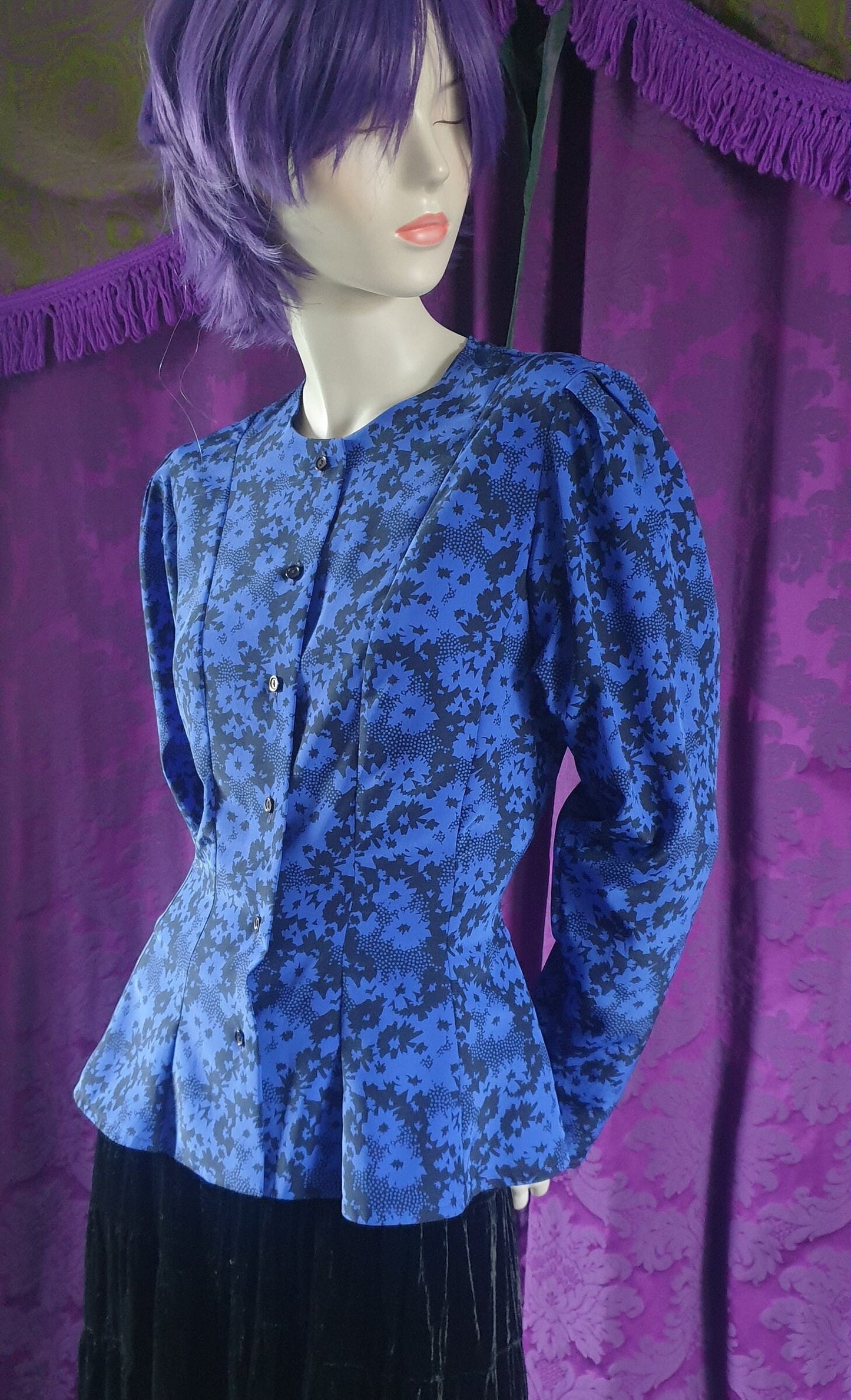 Vintage 1990s Victorian Style Blouse by Country Casuals