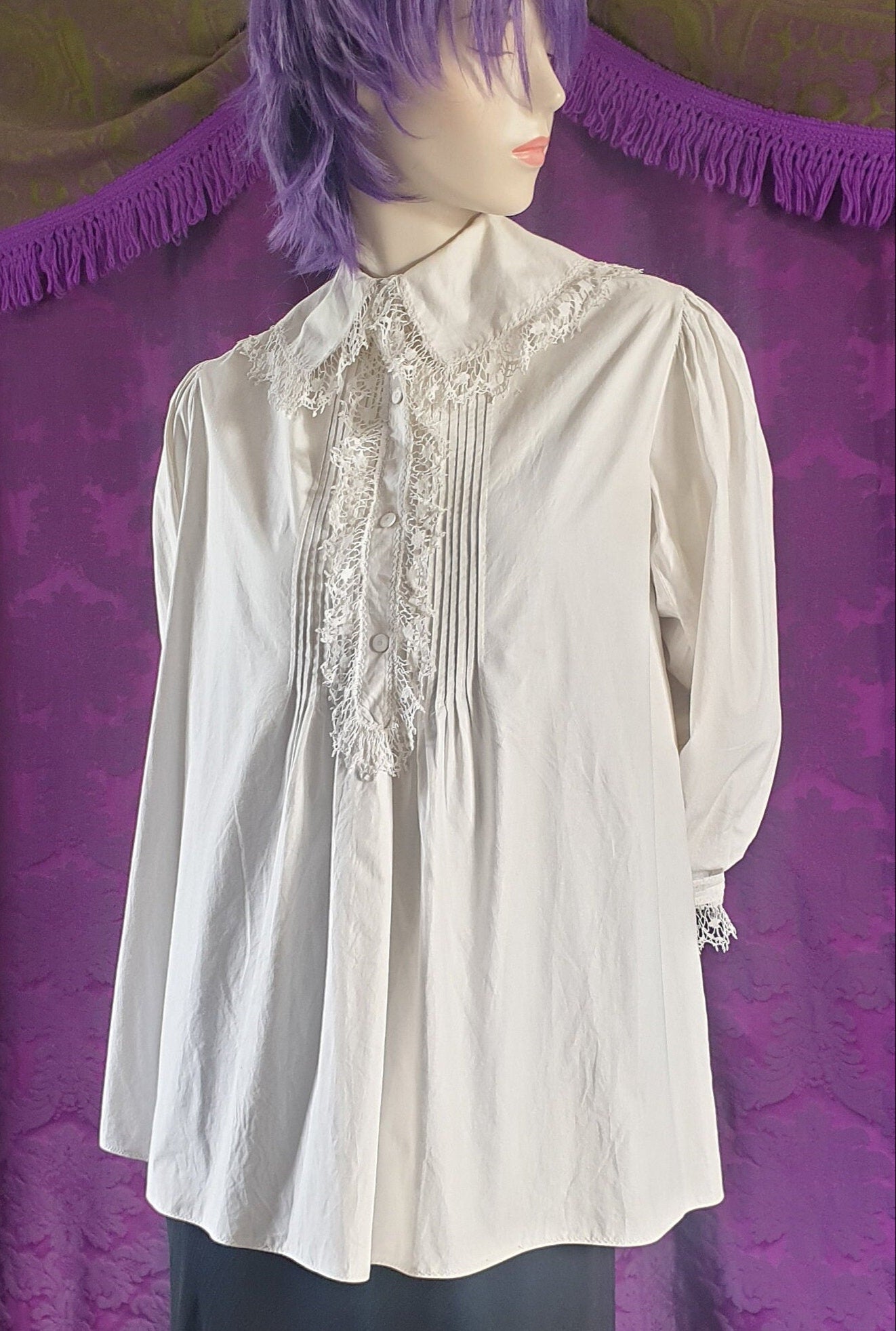 Victorian Frilled Gothic Romance Blouse
