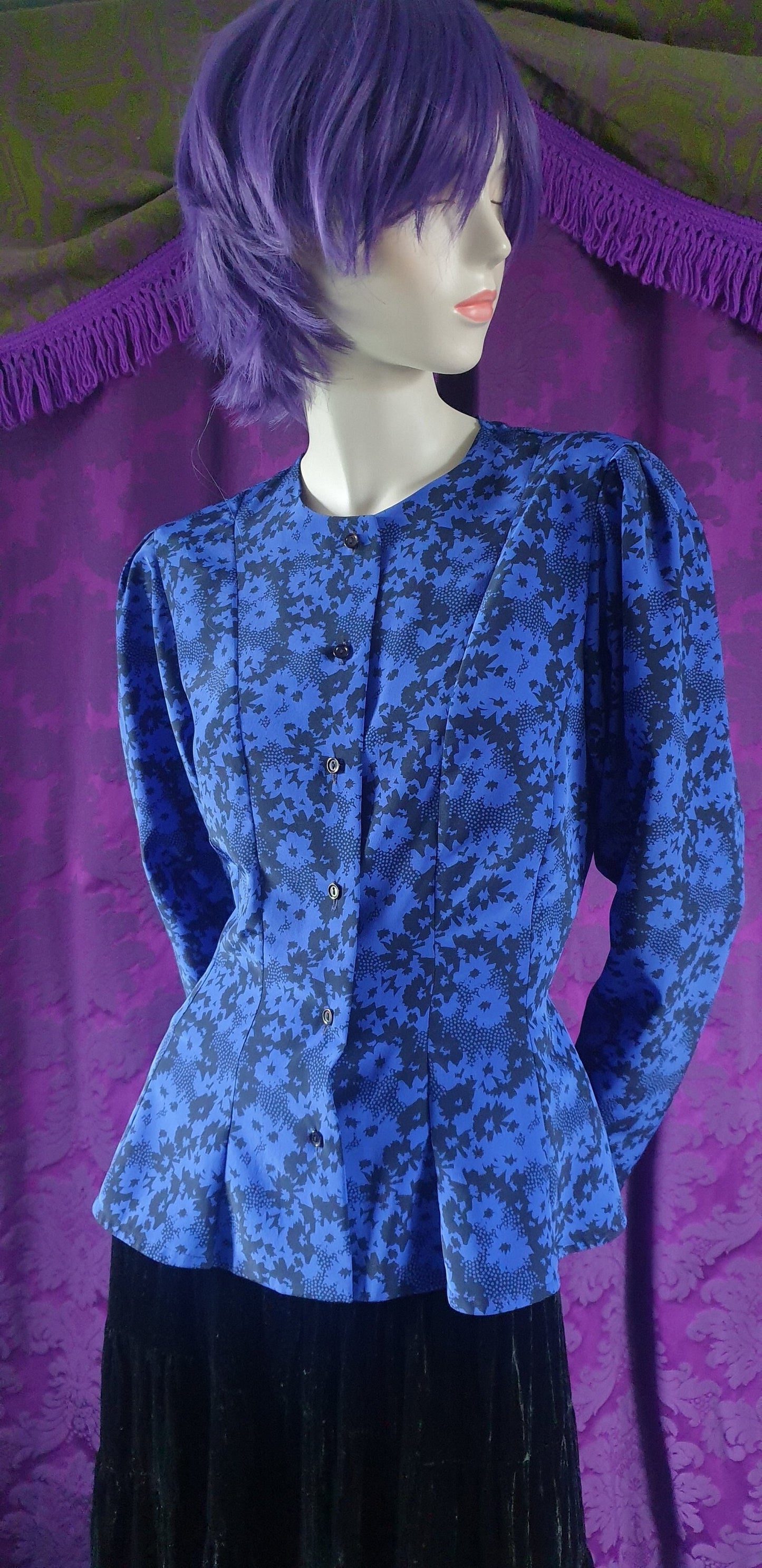 Vintage 1990s Victorian Style Blouse by Country Casuals