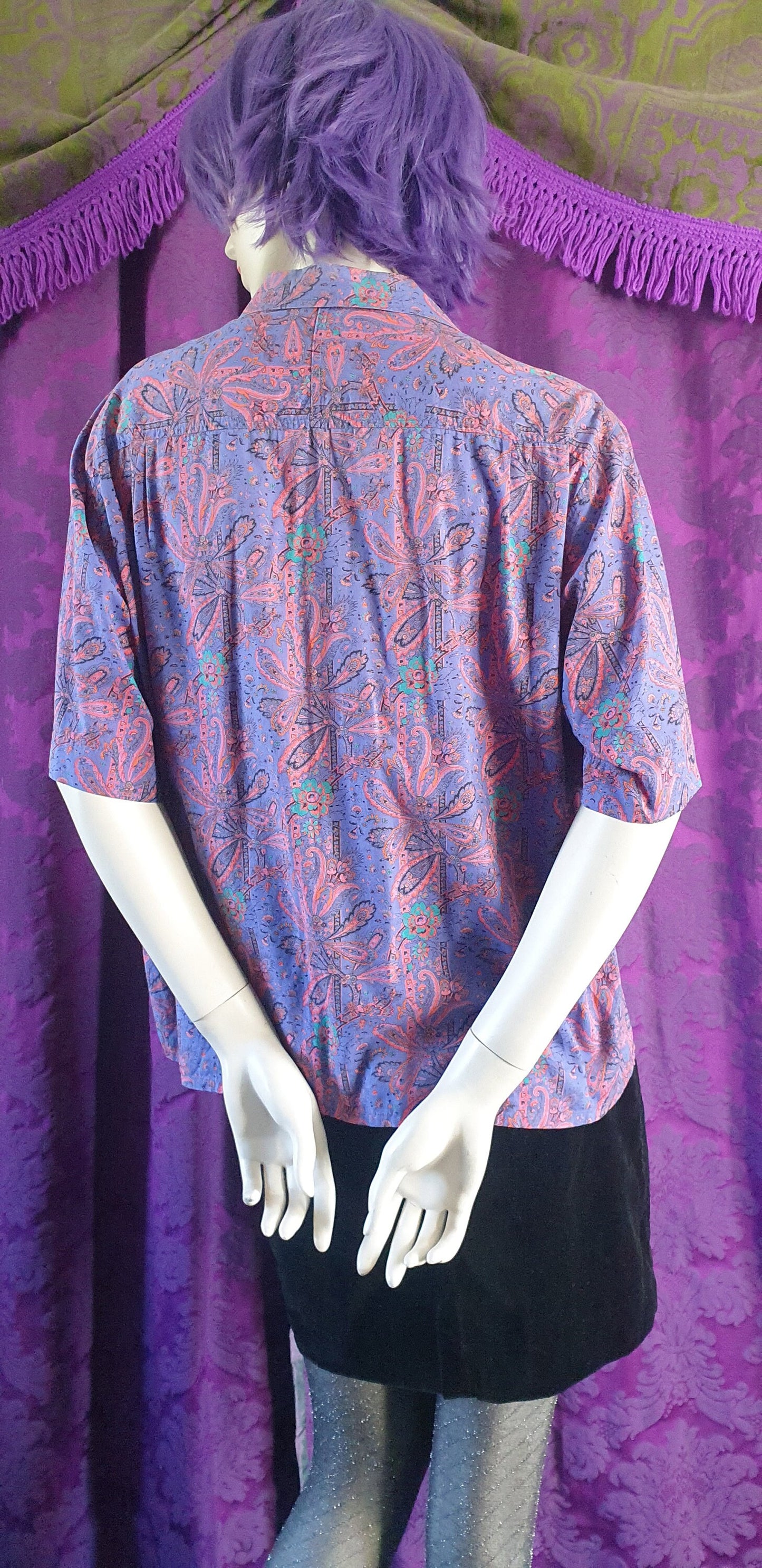 Vintage LIBERTY Cotton Psychedelic Paisley Blouse