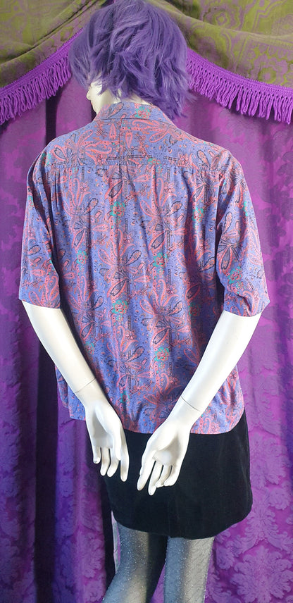 Vintage LIBERTY Cotton Psychedelic Paisley Blouse