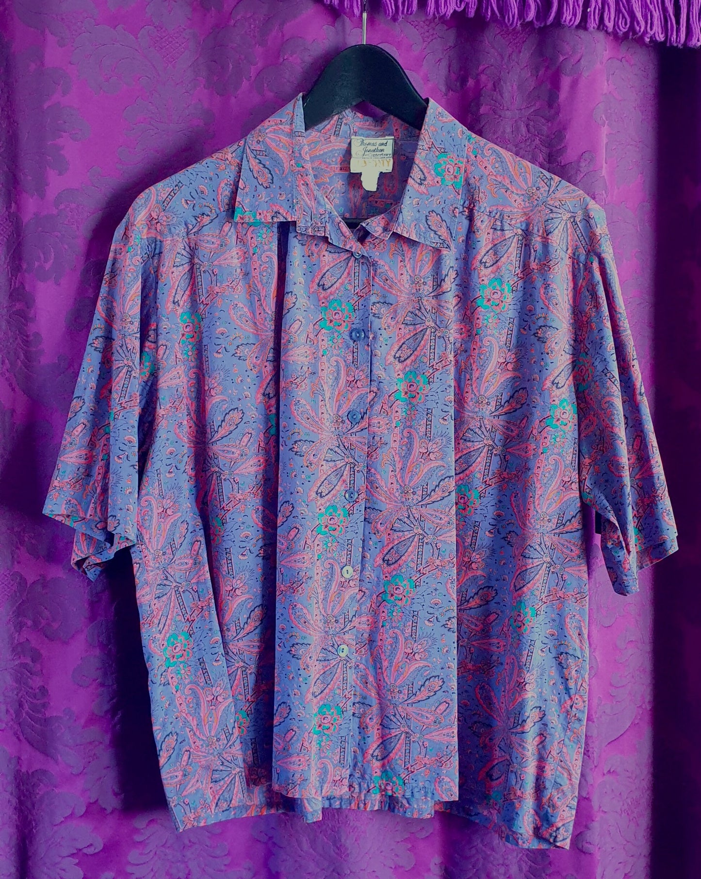 Vintage LIBERTY Cotton Psychedelic Paisley Blouse