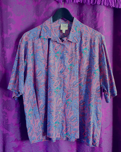 Vintage LIBERTY Cotton Psychedelic Paisley Blouse