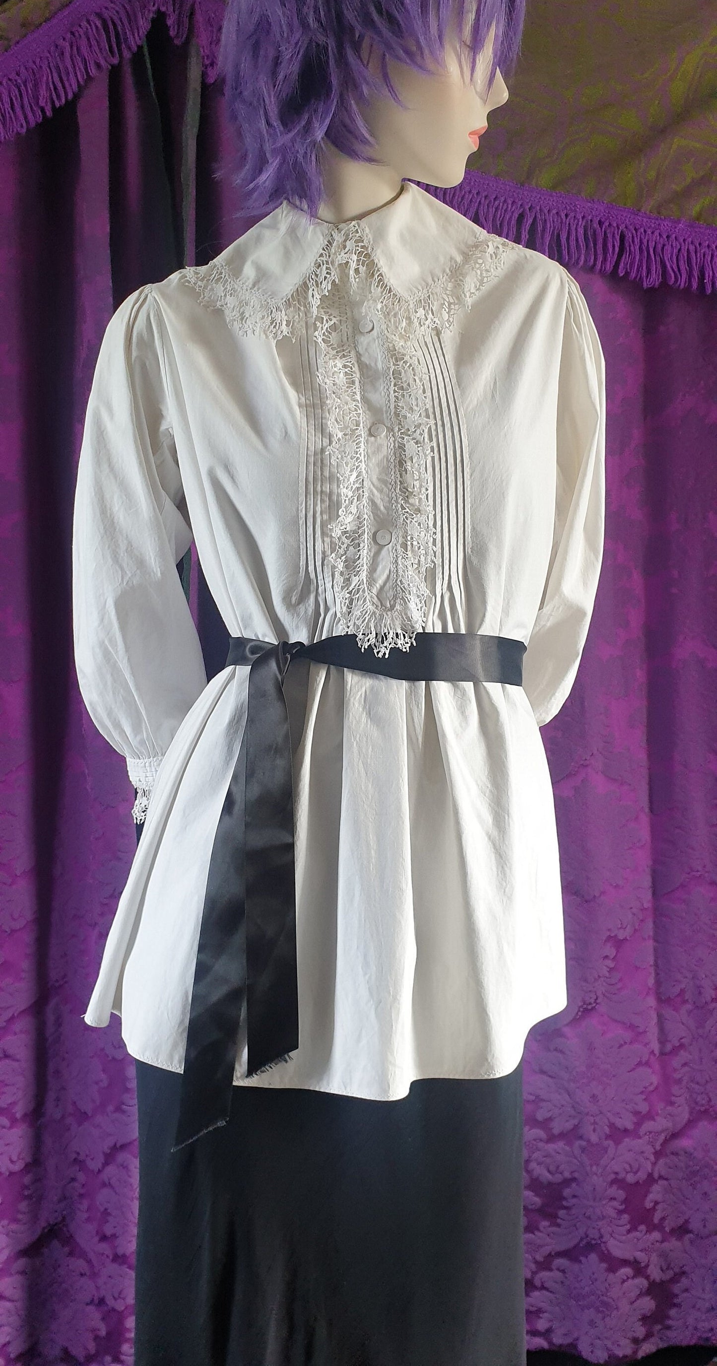 Victorian Frilled Gothic Romance Blouse