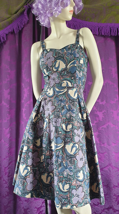 Vintage 1980s Marion Donaldson Cotton Floral Sundress