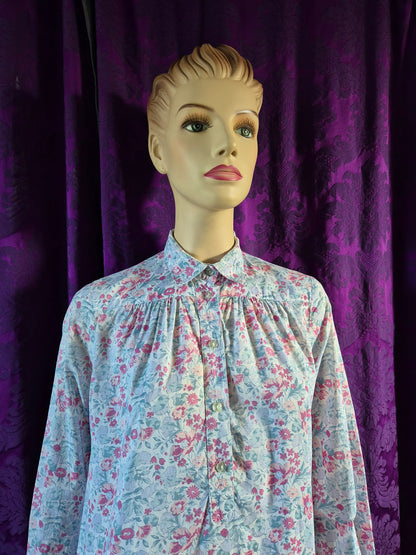 Vintage LIBERTY Tana Lawn Floral Long Night Dress