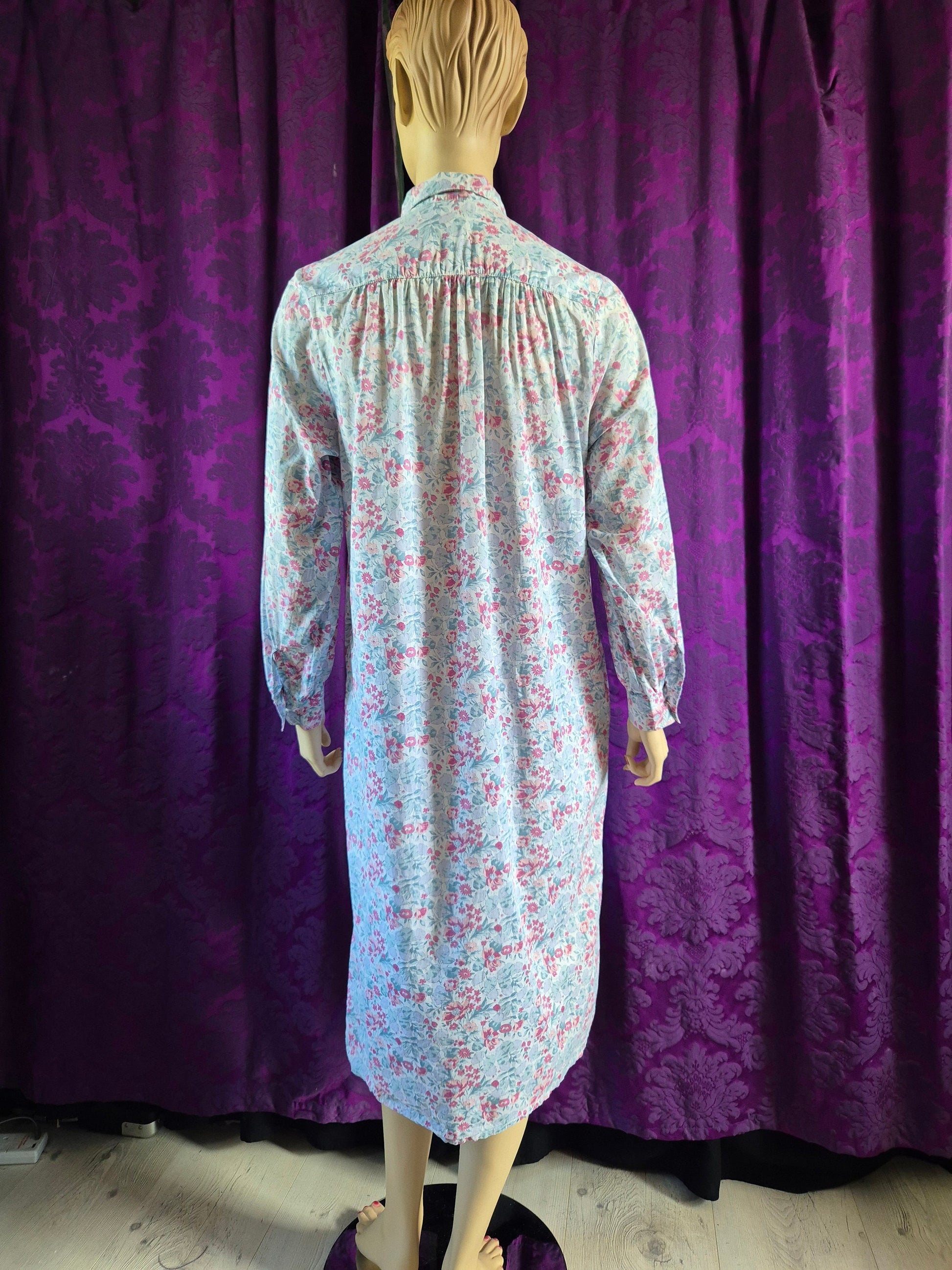 Vintage LIBERTY Tana Lawn Floral Long Night Dress