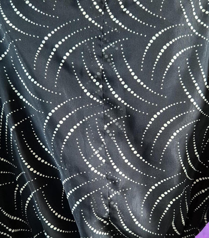 Vintage 1980s Deco Celestial Print Party Dress